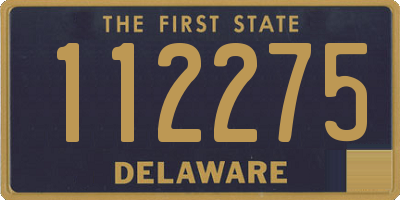 DE license plate 112275