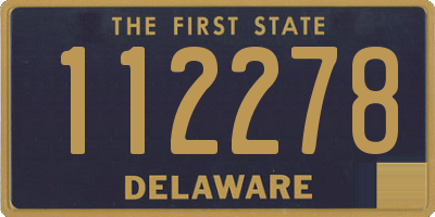 DE license plate 112278