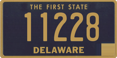 DE license plate 11228