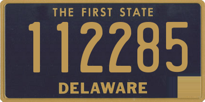 DE license plate 112285