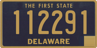 DE license plate 112291