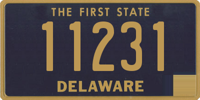 DE license plate 11231