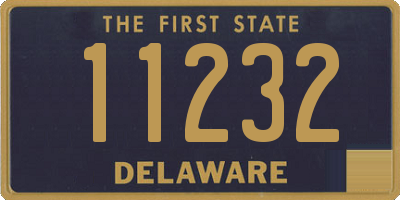 DE license plate 11232