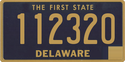 DE license plate 112320