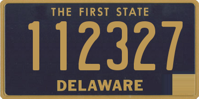 DE license plate 112327