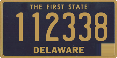 DE license plate 112338