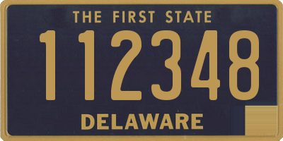 DE license plate 112348