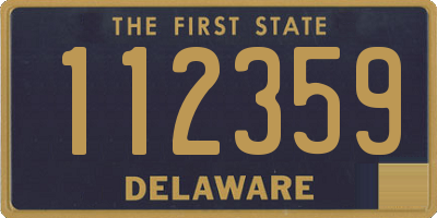 DE license plate 112359