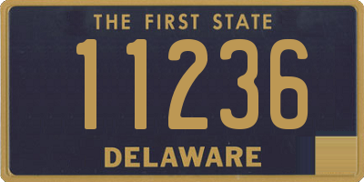 DE license plate 11236