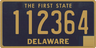 DE license plate 112364