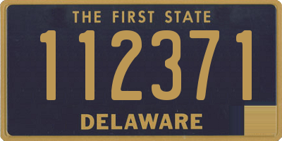 DE license plate 112371