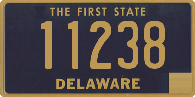 DE license plate 11238