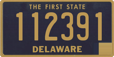 DE license plate 112391