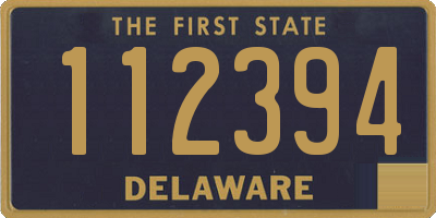 DE license plate 112394