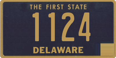 DE license plate 1124