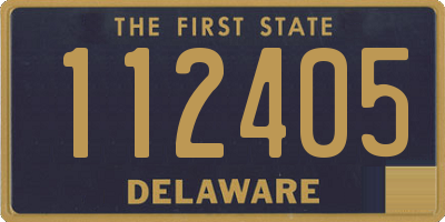 DE license plate 112405