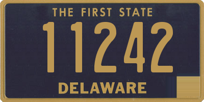 DE license plate 11242