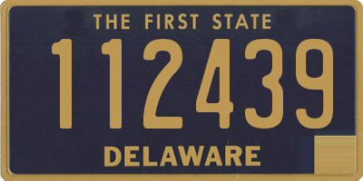 DE license plate 112439