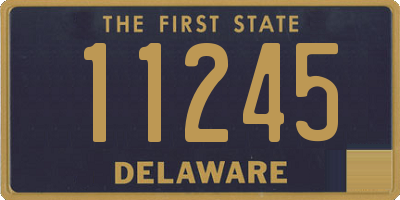 DE license plate 11245