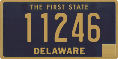 DE license plate 11246