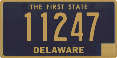 DE license plate 11247