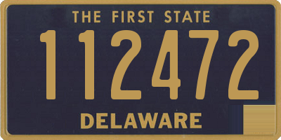 DE license plate 112472