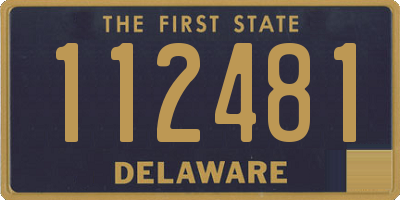 DE license plate 112481