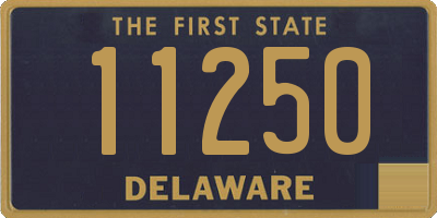 DE license plate 11250