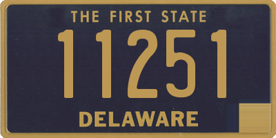 DE license plate 11251