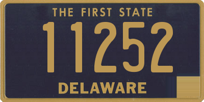 DE license plate 11252