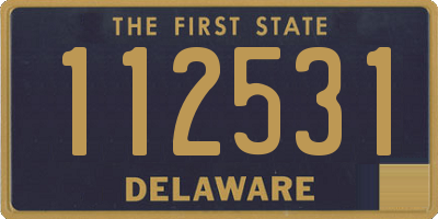 DE license plate 112531