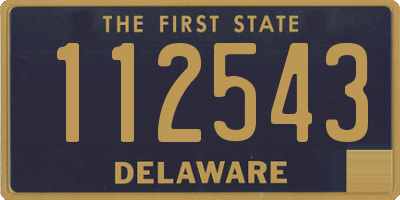 DE license plate 112543