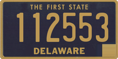 DE license plate 112553