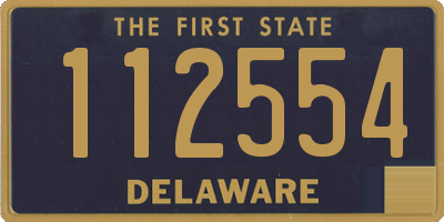 DE license plate 112554