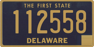 DE license plate 112558