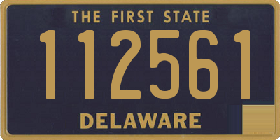 DE license plate 112561