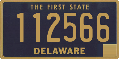 DE license plate 112566