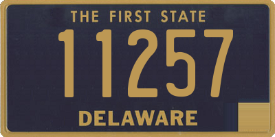 DE license plate 11257