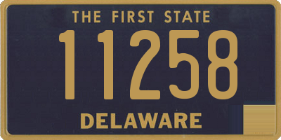 DE license plate 11258