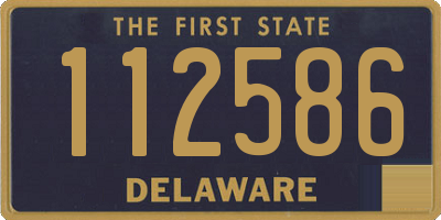 DE license plate 112586