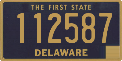 DE license plate 112587