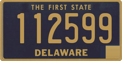 DE license plate 112599