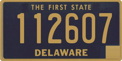 DE license plate 112607