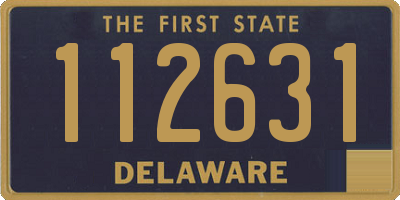 DE license plate 112631