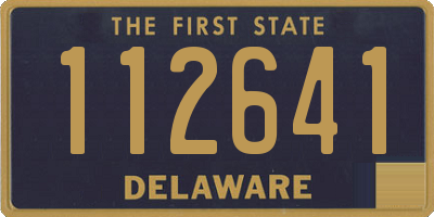 DE license plate 112641