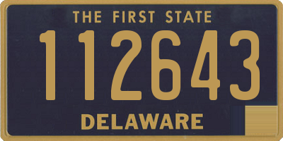 DE license plate 112643