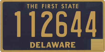 DE license plate 112644