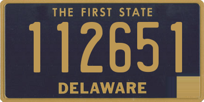 DE license plate 112651