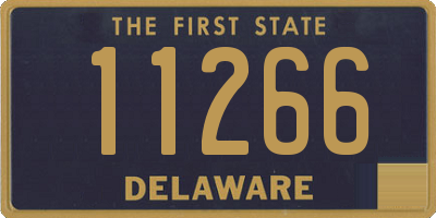 DE license plate 11266