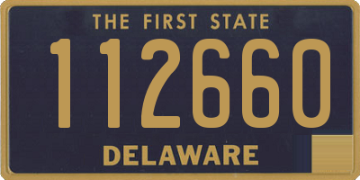 DE license plate 112660